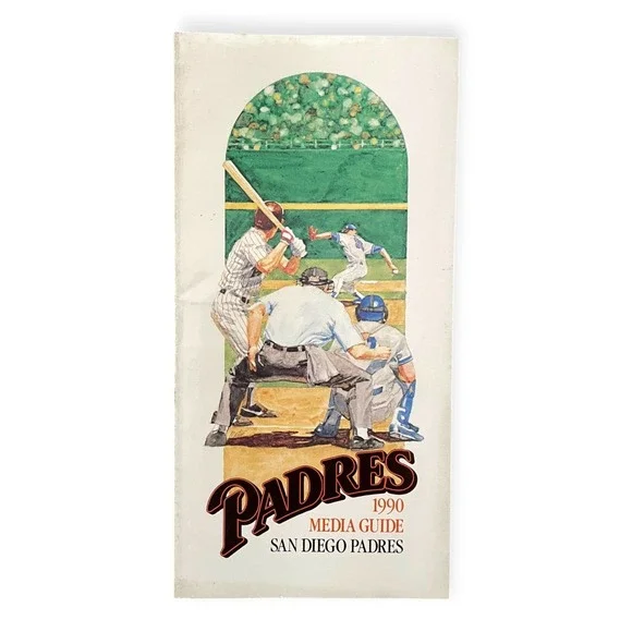 1990 San Diego Padres MLB Baseball Media Guide Vintage Publication