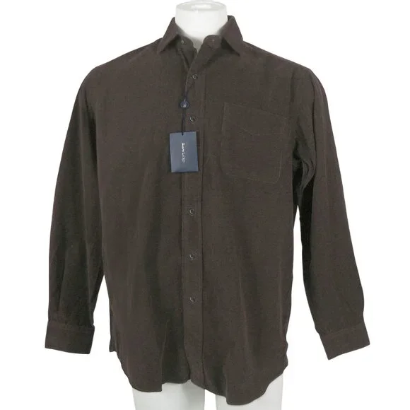 NEW Polo Ralph Lauren Westerton Style Shirt!  XL  Brown  Luxury Fine Corduroy