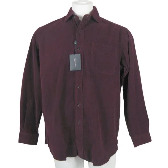 NEW Polo Ralph Lauren Westerton Style Shirt!  XXL  Maroon  Luxury Fine Corduroy