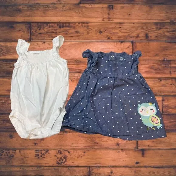 5 for $25🔥Carter's Bundle of 2 Set Baby‎ Girl Size 6 Months