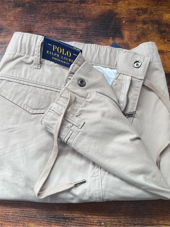 Polo by Ralph Lauren Men’s Drawstring Chino Pants - Light Khaki 32 x 32