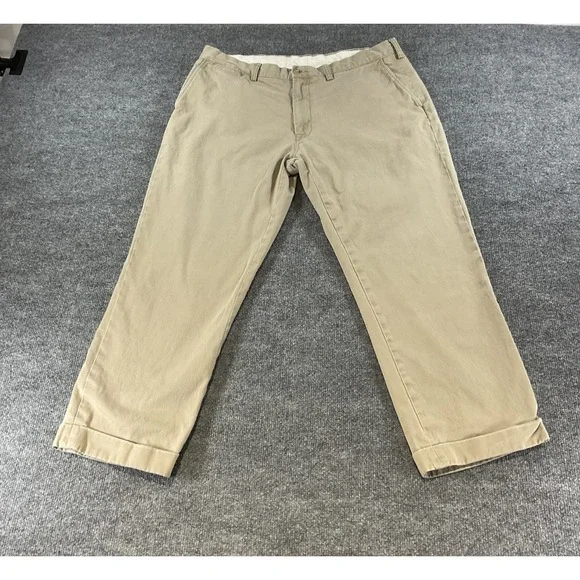 Polo Ralph Lauren Pants 38x30 Classic Fit Khaki Tan 100% Cotton Mens Chino Casua