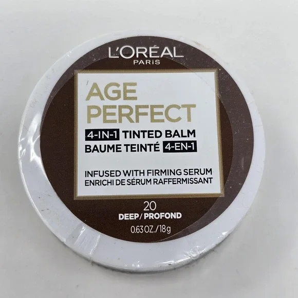 L'Oreal Age Perfect 4-in-1 Tinted Balm 20 Deep 0.63oz Firming Serum Face Makeup