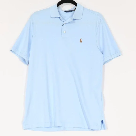 Polo Ralph Lauren Polo Shirt Men S Blue Classic Fit Cotton Short Sleeve $110 NWT