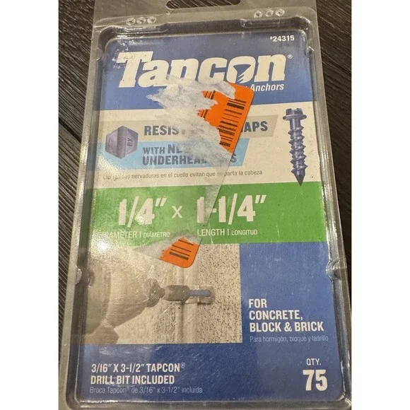Tapcon 1/4