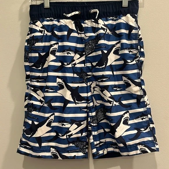 GAP - boys swim trunks, bathing suit.  Shark print.  Size boys XL
