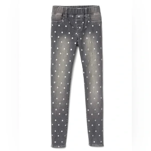 GAP - GIRLS polkadotted Silver Dot Leggings