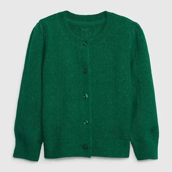 Gap kids girls green cardigan Zise XS-4-5