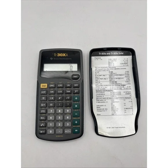 Texas Instruments scientific‎ TI-30XA solar with case & instructions
