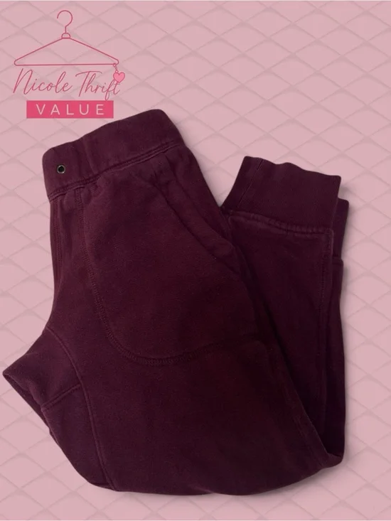 GAP Kids Boys Burgundy Jogger Pants S | Nicole Thrift Value