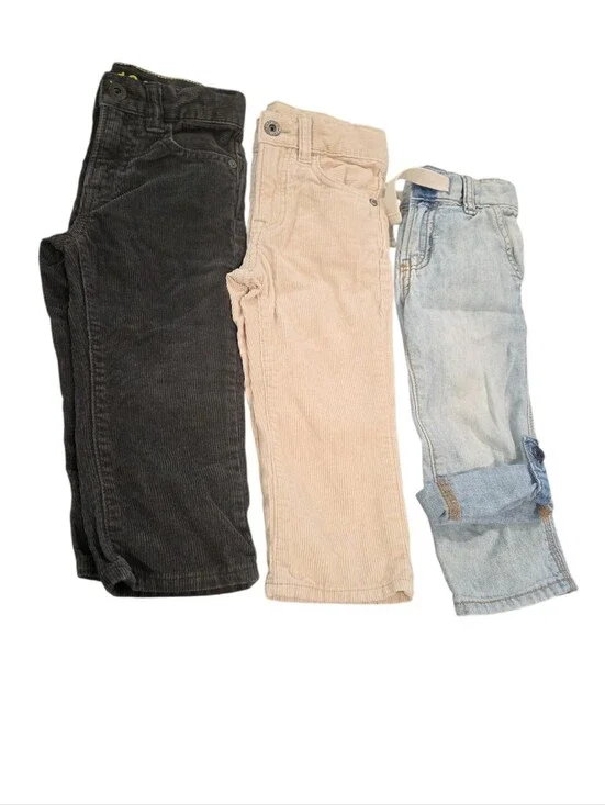 Baby Gap Boys Pants 18-24 Months Black Khaki Denim