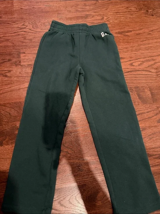 GAP Kids Forest Green Fleece Joggers never worn