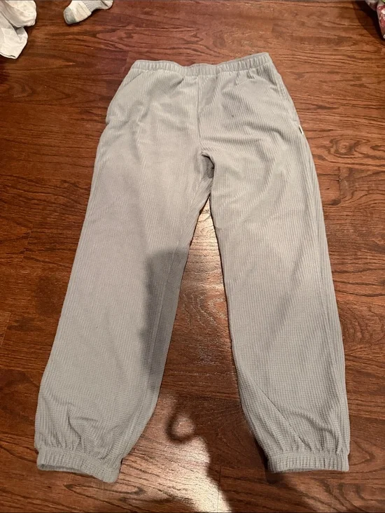 GAP Light Gray Ribbed Kids Jogger Pants
