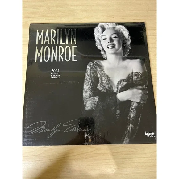 Marilyn Monroe 2021 Official‎ 16-Month Wall Calendar BrownTrout New Sealed