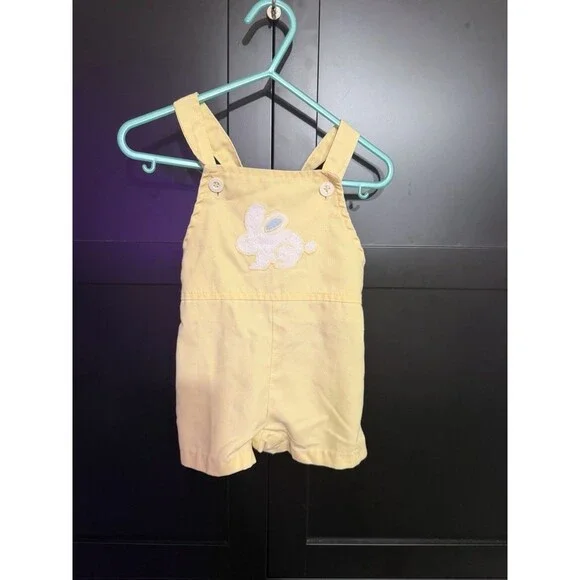 Vintage Health-Tex Baby Outfit Yellow Easter Bunny