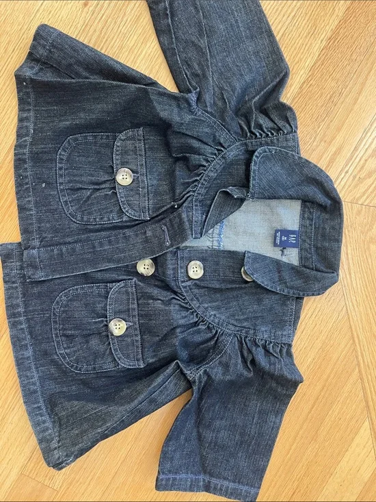 GAP Toddler Indigo Denim Button-Up Jacket
