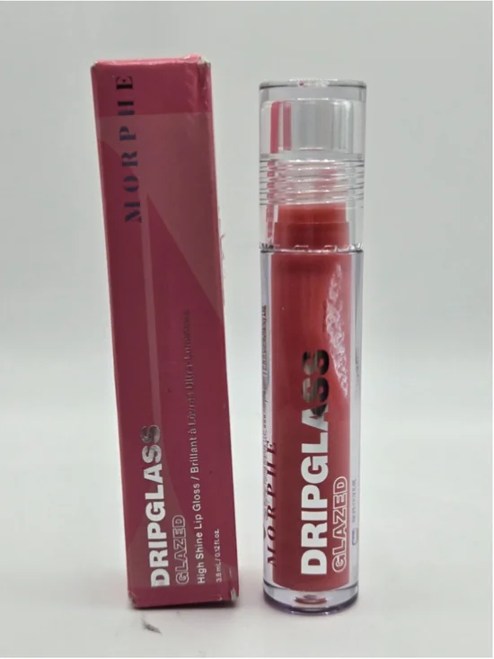 Morphe Dripglass Glazed High Shine Lip Gloss Pink Mirror 3.8ml 0.12oz NIB Authen