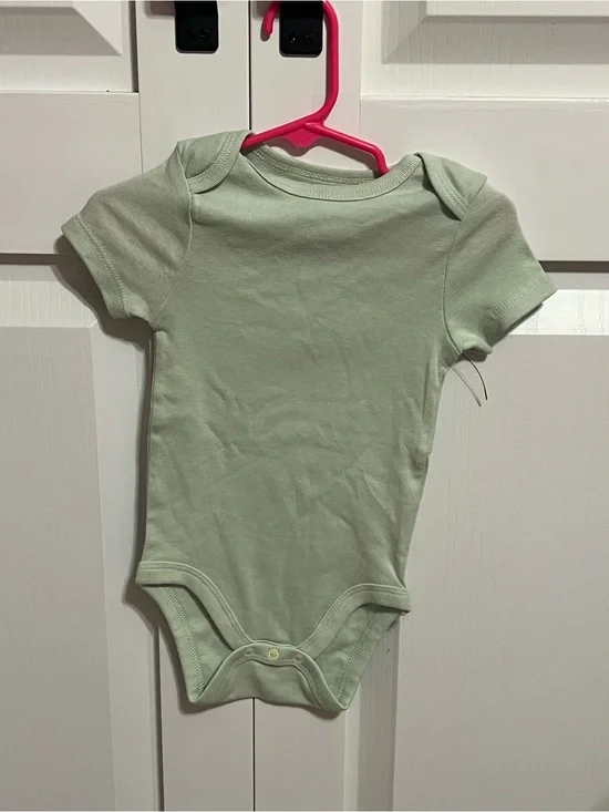 cloud island Mint Short-Sleeve Baby One-Piece