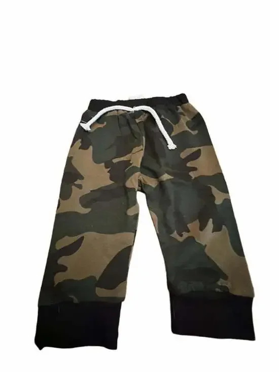 Carter's Boys Camo Stretch Woven Matching Pull On Jogger Pants - GREEN
