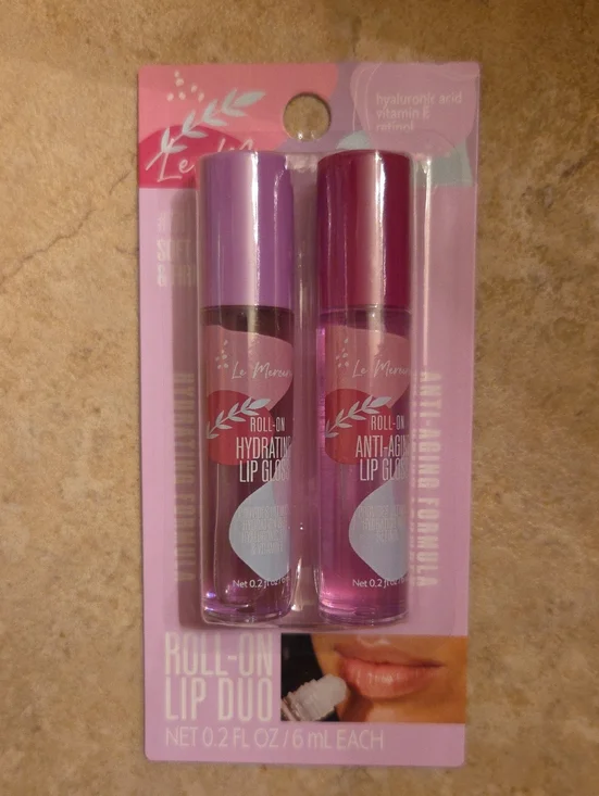 Roll-On Lip Gloss Duo — Hydrating & Anti-Aging