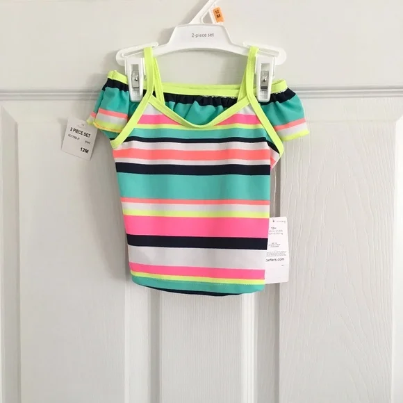 Carter's Striped Tankini Swimsuit Set
