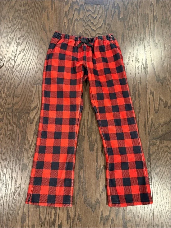 Kids Buffalo Plaid Pajama Pants in Red and Black - Cozy Sleep Bottoms