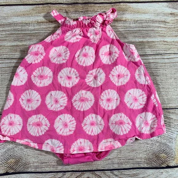 6 month‎ tie dye dress pink w bloomers
