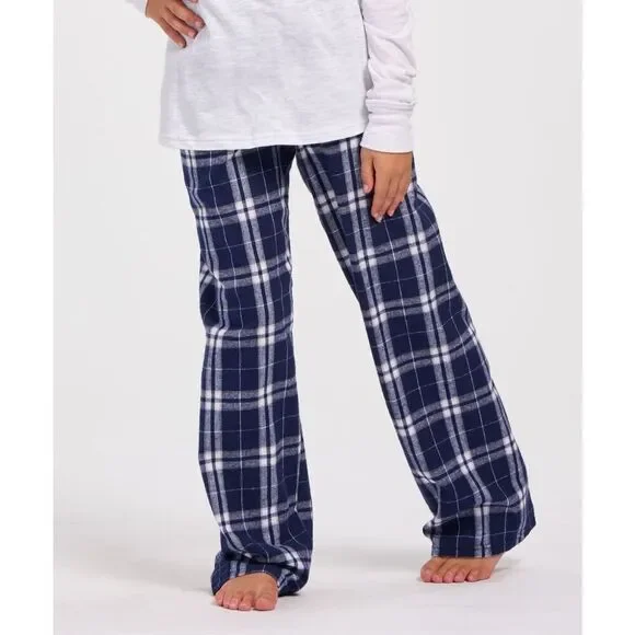Boxercraft Boys Blue Flannel Plaid Pajama Lounge Pants