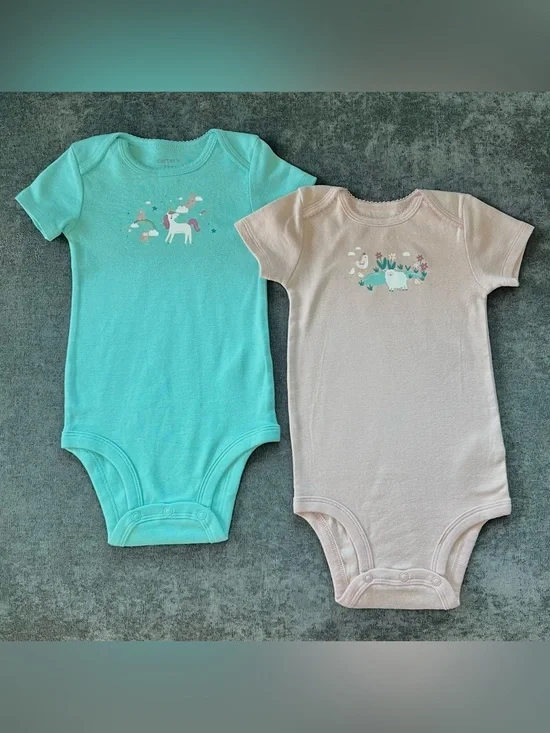 NWOT Carter’s Unicorn and Lamb Onesies Size 12 months