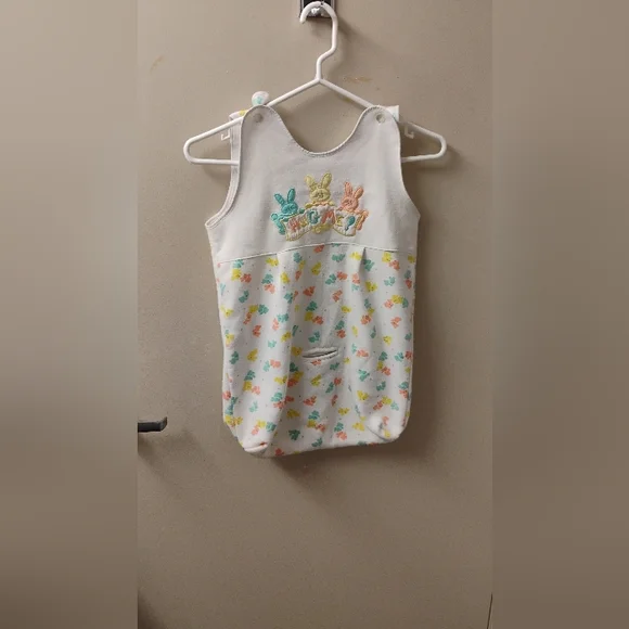 Vintage 1980s 1990s Hug Me Bunny Car Seat Sleep Sack
