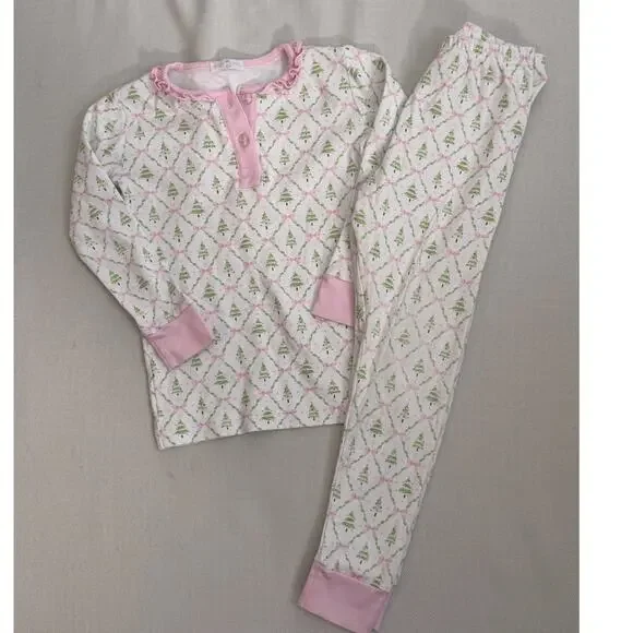 Baby Loren Pima Cotton Christmas Pajamas size 6