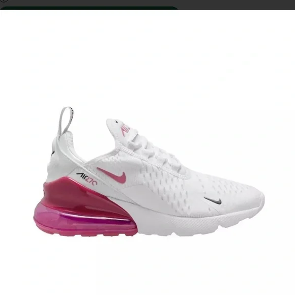 Nike Air Max 270 GS Pink Foam White and Pink Womens Size 8.5 Y7