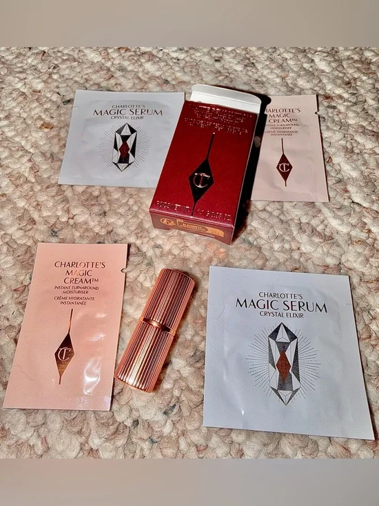 Charlotte Tilbury Pillow Talk Lipstick mini travel bundle. NIB