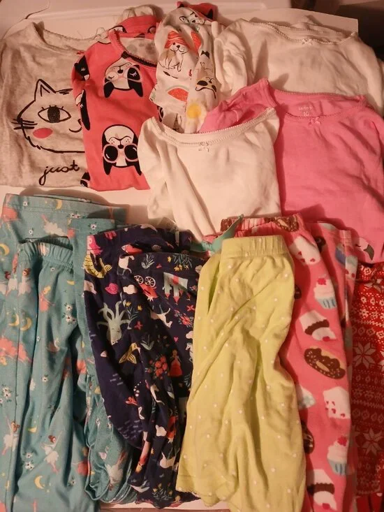 Girls Size 10 Huge Lot Pajamas