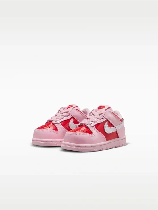 Nike Kids Pink and Red Nike Dunk Low