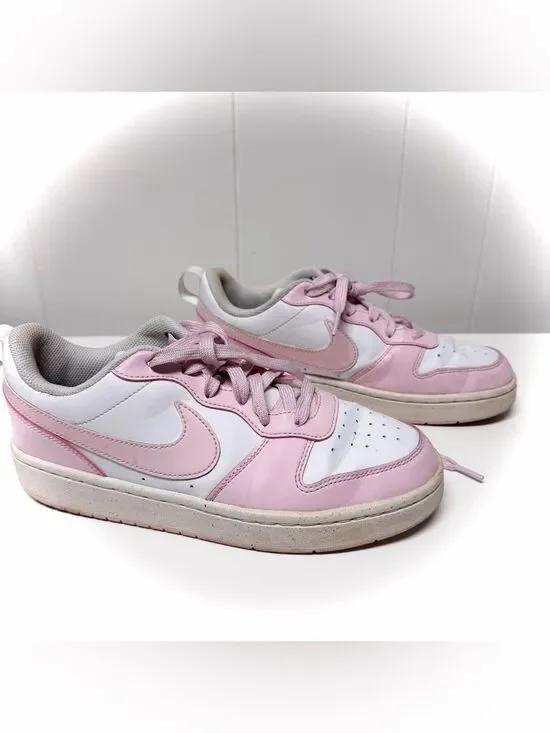 Nike Court Borough Low GS Pink Sneaker 6.5Y or Women’s 8