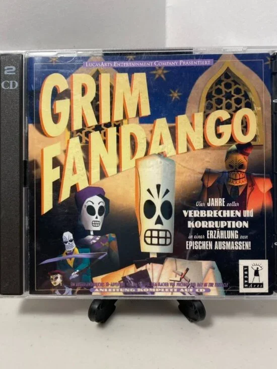 Grim Fandango 2 Disc Set (PC CD-ROM, 1997, LucasArts) German/Deutsch Version