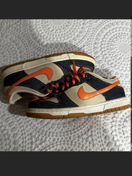 Nike Dunk Low GS Denim Orange Tan 5.5Y