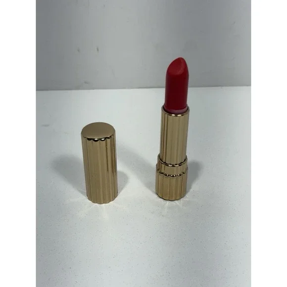 Estee Lauder Featherproof Lipstick Spotlight Red 16 Rare Discontinued Gold‎ Tube