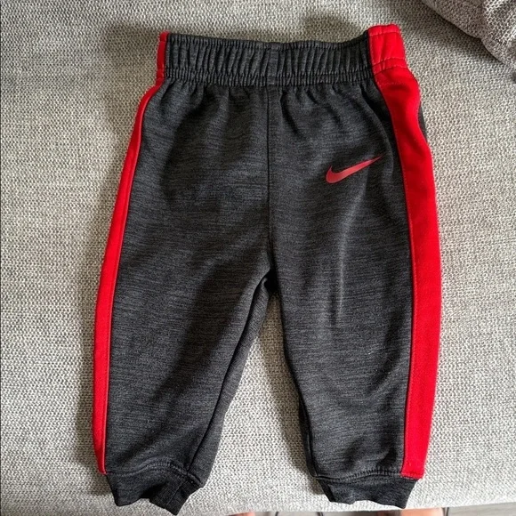 Nike Kids' Charcoal and Crimson Joggers