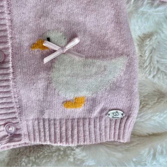 Ducks Cashmere Baby Sweater | Lapinou