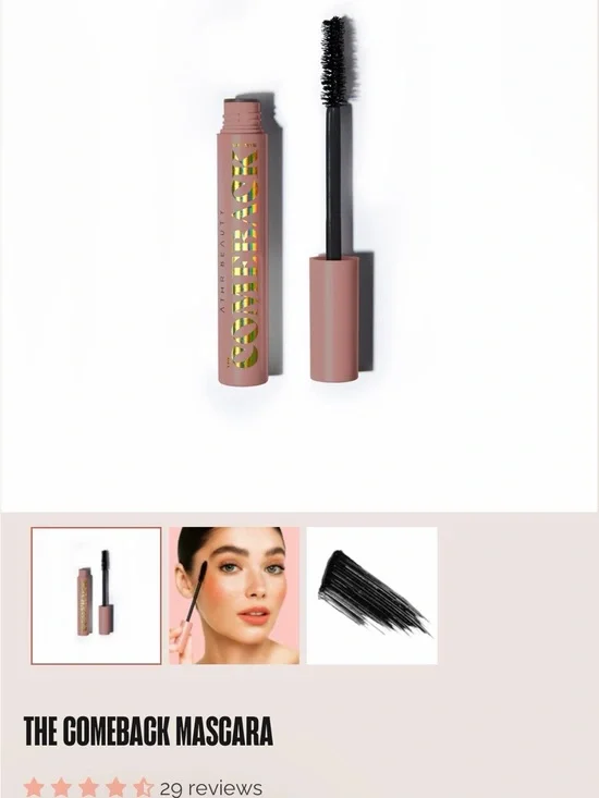 Āthr Beauty Come Back Mascara  BLACK Full Size $28