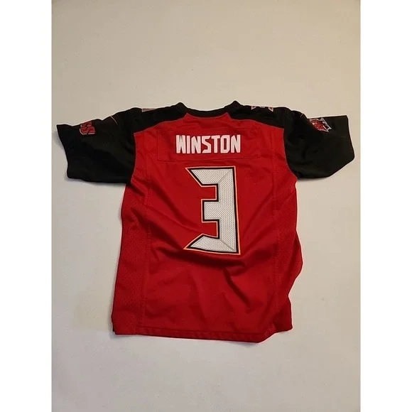 Nike NFL Tampa Bay Buccaneers Jameis Winston 3 Jersey Boys Large Red Black
