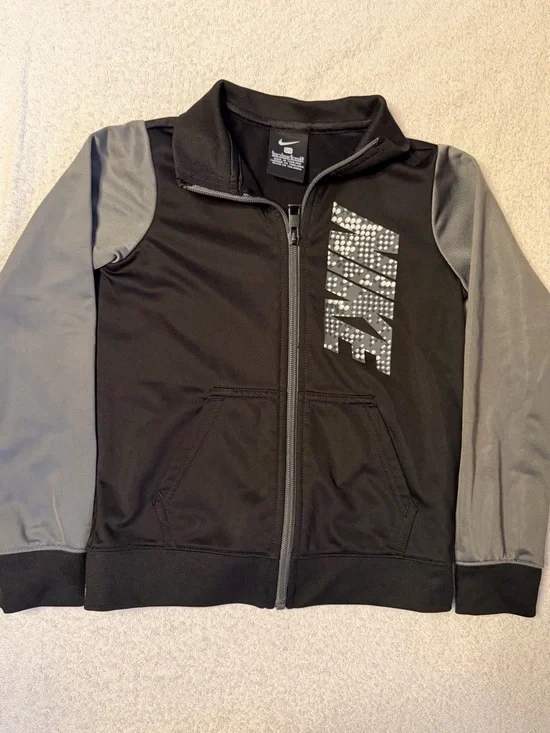 Nike Full Zip Tricot Track Jacket Colorblock Sports Activewear Lightweight