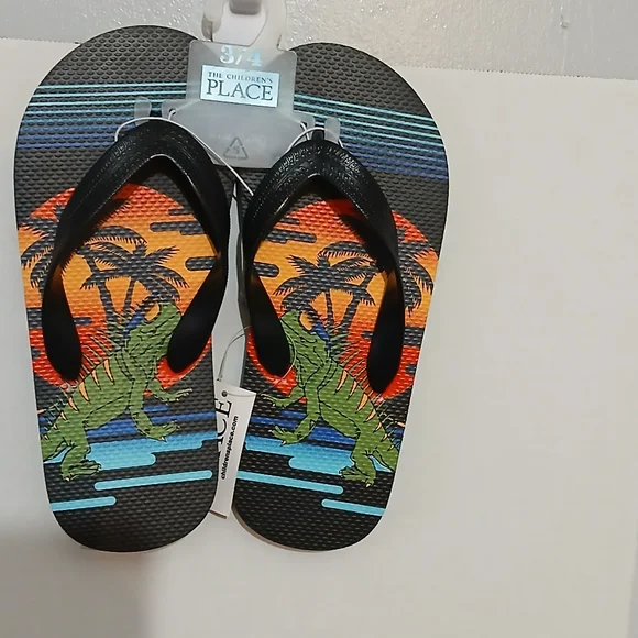 THE‎ CHILDREN'S PLACE BOYS FLIP FLOPS SIZE 3-4
