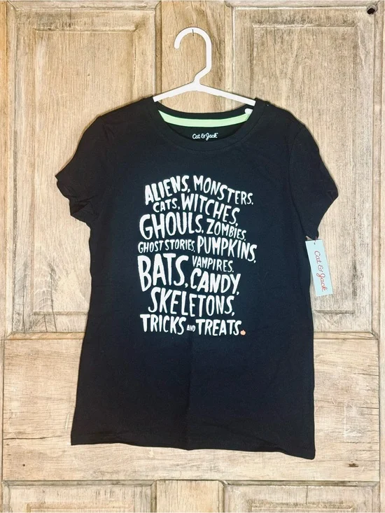 Cat & Jack Halloween shirt girls size 7/8
