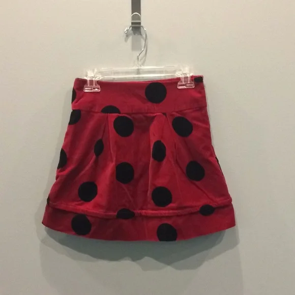 The‎ Children’s Place Red Ladybug Velvet Skirt