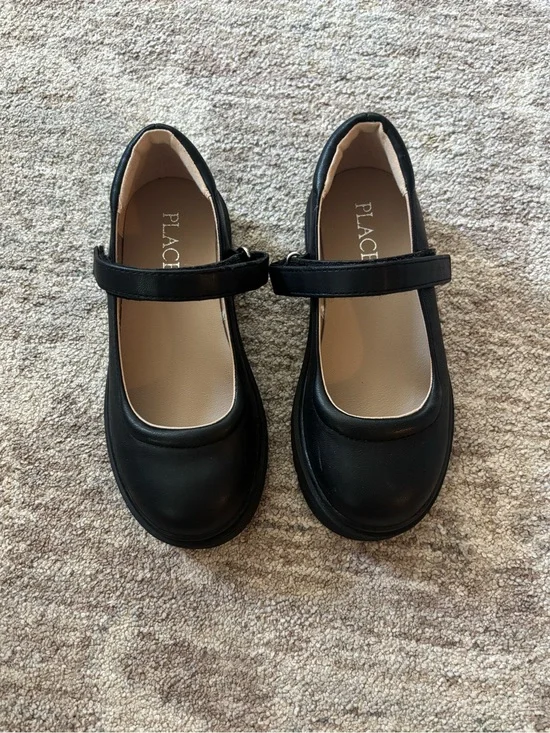 The Children's Place Black Mary Jane Flats with Adjustable Strap