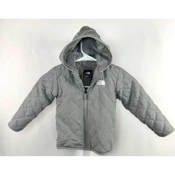 The North Face Baby Reversible Hoodie Jacket Gray 18-24M
