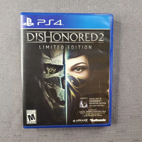 Dishonored 2 Limited Edition Sony PlayStation 4 PS4 Bethesda Arkane Studios
